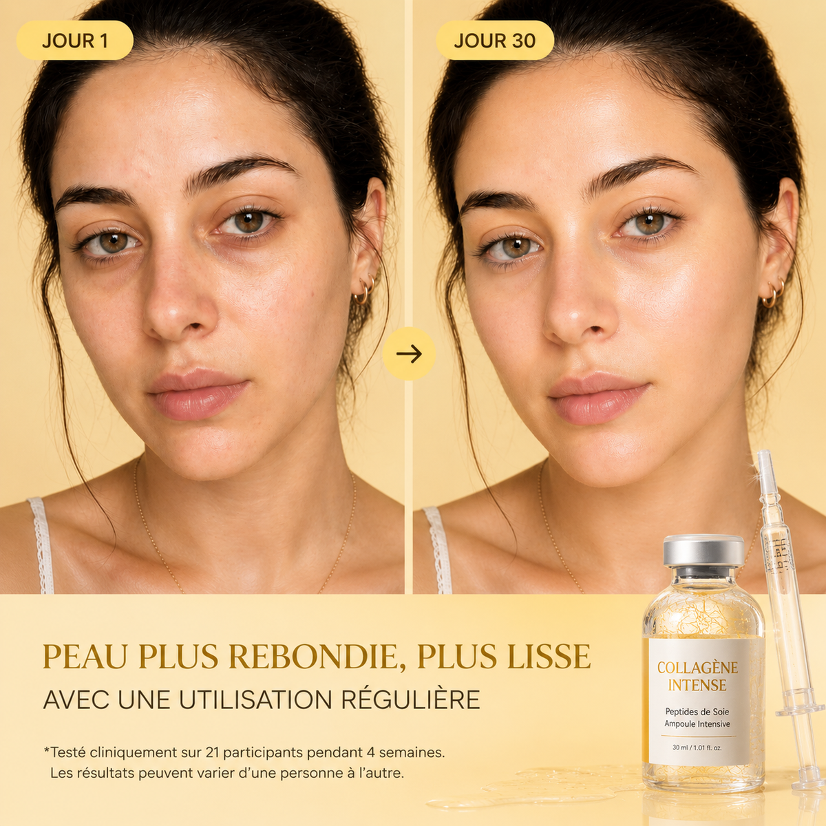 Sérum Anti-âge Collagène Intense & Peptides de soie